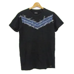 ディーゼル 半袖Ｔシャツ プリントT コットン100% ブランド トップス 黒 メンズ Sサイズ ブラック DIESEL 【中古】