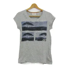 ディーゼル 半袖Ｔシャツ プリントT コットン100% ブランド トップス レディース XSサイズ グレー DIESEL 【中古】