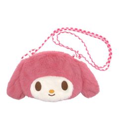 マイメロディ ぬいぐるみ フェイス型 ショルダーバッグ レディース