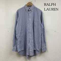 ラルフローレン 長袖 ボタンダウン シャツ ブラウス ストライプ 胸ポケット サイズ15 1/2-34 メンズ - ISItems【USED】【古着】【中古】50144813