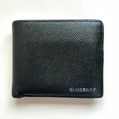 バーバリー　BURBERRY 二つ折り財布　ブラック