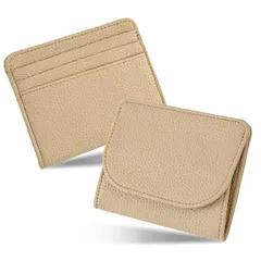 【迅速発送】ミニ財布 レディース カードケース 多機能財布 ミニウォレット 小さい財布 大容量 コンパクト 小銭入れ 鍵を保管する コインケース 財布 便利 薄型 薄い 軽い 小さい プレゼント（アプリコット） 0