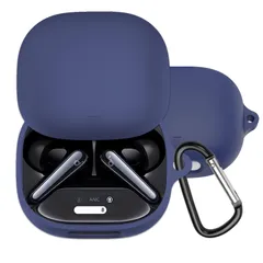 新品 BUITFOU For Anker Soundcore Liberty 4 Pro ケース Liberty 4 Pro 保護カバー Liberty 4 Pro ケース 柔らかい シリコン製 落下防止 キズ防止 耐衝撃 防塵 軽量 装着充電可能 カラビナ付