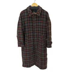 ハレ HARE チェック ステンカラー ウール混 コート メンズ JPN：S のサムネイル