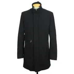 15384 ザラマン ウールブレンド ジップアップ コート 95 メンズ 冬 アウター ブランド古着