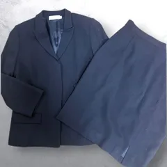 アメリカ製　Calvin Klein カルバンクライン セットアップスカートスーツ　 ジャケット　ネイビー　　レディース　スーツ　セットアップ　フォーマル　U.S.A. USA製