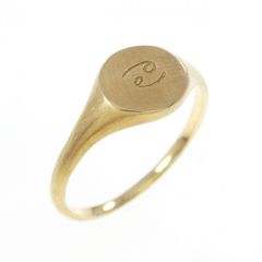 英国9ct 375 金製FS 刻印シグネットリング UK S 1/2 日本20号 - メルカリ
