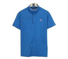 17668 ルコックスポルティフ ハーフジップ 半袖Tシャツ 100 メンズ カジュアル Tシャツ ブランド古着