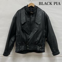 ブラックピアBLACK PIAデニムジャケットL刺繍ロゴオーバーy2k