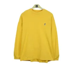 18670 カンゴール レディース オーバーサイズ スウェット 長袖Tシャツ S カジュアル Tシャツ ブランド古着