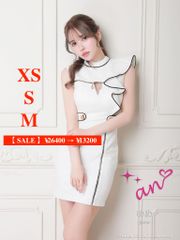 AOC3437＊クラシカルフリルミニドレスwhM - メルカリ