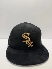 Newera シカゴホワイトソックス スウェードレザー 59fifty フィッティドキャップ ブラックカラー