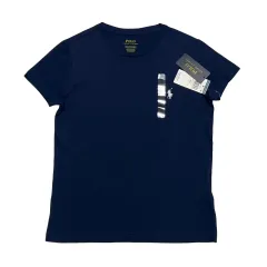 S 新品 POLO RALPH LAUREN(ポロラルフローレン) レディース ネイビー 半袖 Tシャツ