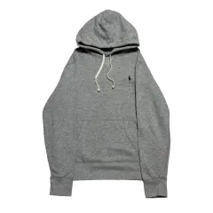 M POLO RALPH LAUREN(ポロラルフローレン) ネイビー ポニー グレー 起毛 フーディー