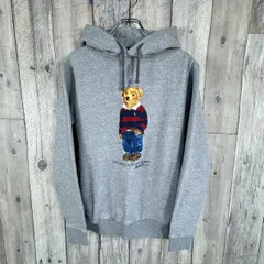 POLO RALPH LAUREN ポロ ラルフローレン ポロベア プリント 裏起毛 スウェット スエット パーカー メンズ XS サイズ