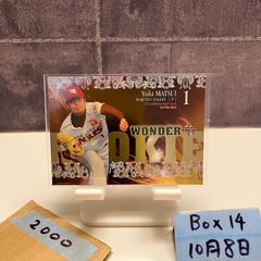 2014 BBM Yuki Matsui 004/100 Tohoku Rakuten Golden Eagles Wonder RC Rookie Card