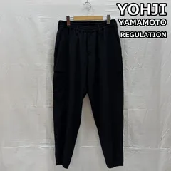 ヨウジヤマモト GABARDINE STRING PANTS ウール ギャバジン ウエストストリング パンツ 黒 ブラック HJ-P02-140 メンズ 2 ISItems【USED】【古着】【中古】50145195のサムネイル