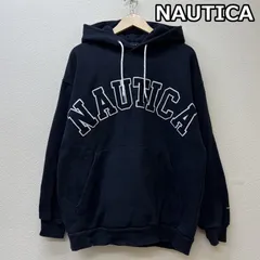 ノーティカ アーチロゴ プルオーバー フーディ ヘビーウェイト スウェット パーカー 紺 ネイビー メンズ S ISItems【USED】【古着】【中古】50145296