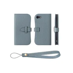 新品 COGURE コグレ iPhone SE(第3/2世代)/8/7 手帳型 ケース スマホケース 本革 ベルト付き カード収納 ストラップ 落下防止 スタンド機能 TPUケース 耐衝撃 磁石なし ギフトボックス付き COPA ブルーリン【BlueLin】
