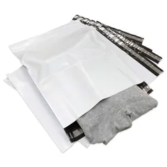 新品 宅配ビニール袋 LLサイズ 380×480mm A3大 防水 配送や保管用などに 強力粘着テープ付き… (10枚セット)