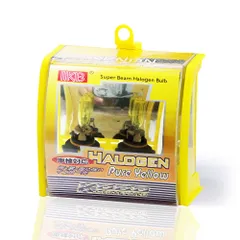 新品 KOBO MKIB車検対応 HB3 9005 ハロゲンバルブ DC12V イエロー 100W 黄色 3000K 2個入