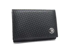 ■極美品■ dunhill ダンヒル マイクロディーエイト レザー カードケース カード入れ 名刺入れ メンズ ブラック系 FR4289