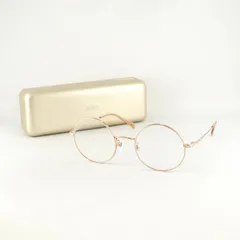 眼鏡 JINS Modern Rim Metal USED美品 UMF-22A-209AN ラウンド メタルフレーム ケース付 サーモンピンク ジンズ アイウェア 中古 X7398