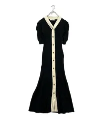 スナイデル 半袖ワンピース クールネック ボタン フロントボタンラメニットワンピ SWNO231115 レディース SIZE ONE SIZE (M) snidel