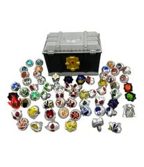 仮面ライダーウィザード DXウィザードリングボックス+ウィザードリング63点付 おもちゃ 変身アイテム まとめ売り