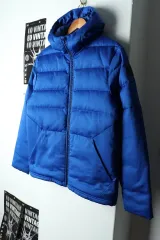 (M-L) アンダーアーマー ダウン アウター ジャケット ダックダウン ブルー ダウン-15B01