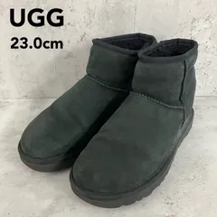 UGG アグ W CLASSIC MINI II クラシック ミニ II ムートンブーツ 1016222 黒 ブラック 23.0cm US6 撥水 防汚 軽量 トレイドライトソール あったか シープスキン　★ ◆■