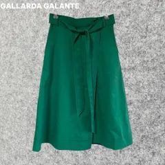 GALLARDAGALANTE NAVY ウエストリボン フレアスカート Fサイズ