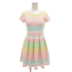 ポロ ラルフローレン POLO RALPH LAUREN ワンピース 半袖 L/G 12-14 ボーダー フレア マルチカラー /AE