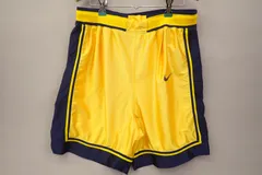 ■83 ナイキ ショートパンツ バスケパンツ 黄色 サイズL■NIKE