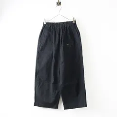 ゴーシュ カツラギワイドパンツ 2｜ブラック ボトムス ロング テーパード ワイド ミニポケット【2400014678208】