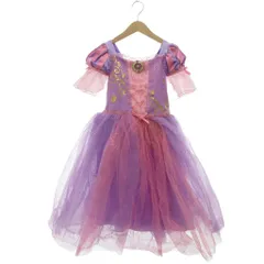 ディズニー Disney 塔の上のラプンツェル コスチューム ドレス ワンピース 140cm パープル ピンク /UO