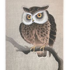 ☆ジャッキーマリーヴォーグ☆「グレートホーンオウル」ジグレー版画　5/100 ジャッキーマリーヴォーグ「グレートホーンオウルL」ジクレー版画
