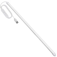 新品 ASSEUI LED バーライト USB キッチン 蛍光灯 棚下 高輝度 直管形 電球色 昼白色 昼光色 三段階調色 無段階調光 チューブライト USB 5V 給電 3Mテープ/磁石付属 電気工事不要 取付簡単 目に優しい 省エネ 防災 節電対策 (調光