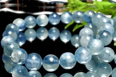 天然色◇爽やか カイヤナイトシリカ　8.5mm　ブレスレット 1個売り パワーストーン 天然石 _BG6127-85