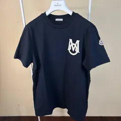 【美品】【23年式】 MONCLER モンクレール半袖TシャツネイビーS