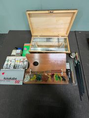 未使用 クサカベ 油絵具 スケッチセット 木箱 - メルカリ