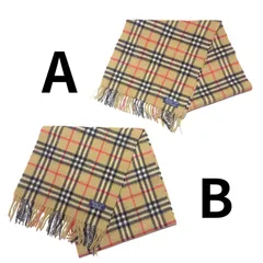 バーバリーズ ノバチェック カシミヤ マフラー ベージュ Burberrys