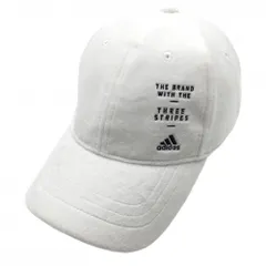 アディダス ボアキャップ 白×ネイビー ロゴ刺しゅう 起毛  OSFW(54-57cm)フリーサイズ  ゴルフウェア adidas