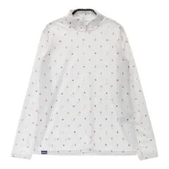 サイズ：LL FILA GOLF フィラゴルフ  長袖インナーTシャツ 総柄 ホワイト系 [240101553774] ゴルフウェア レディース ストスト