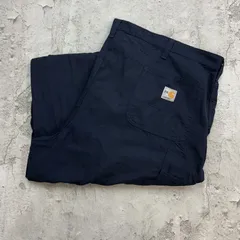 Carhartt　カーハート　FR　ボトムス　ワークパンツ　古着　ネイビー　紺色　W45 L32