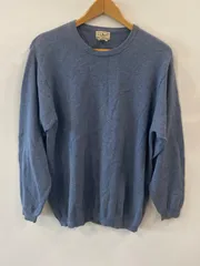 ピ108⚫︎L.L.Bean⚫︎エルエルビーン⚫︎メンズ⚫︎ニット⚫︎セーター⚫︎プルオーバー⚫︎sizeM⚫︎青⚫︎日本製