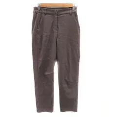 センスオブプレイス バイ アーバンリサーチ Sense of Place by Urban Research テーパードパンツ アンクル丈 無地 M ブラウン /YK19