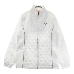 サイズ：O PUMA GOLF プーマゴルフ  2WAY中綿ジップジャケット  ホワイト系 [240101551472] ゴルフウェア メンズ ストスト