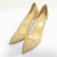 良品 Christian Louboutin クリスチャンルブタン Follies Strass 100  