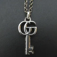 美品 GUCCI グッチ キーモチーフ GG アラベスク ネックレス ペンダント 925SV シルバー レディース 古着 中古 USED